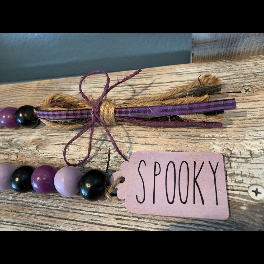 Halloween Spooky Beaded Garland